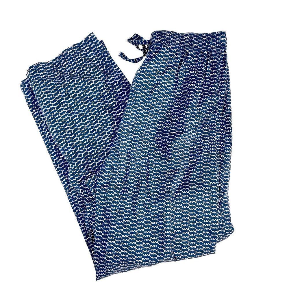 Michael Kors Logo Sleep Pants Blue Gray White Size Medium